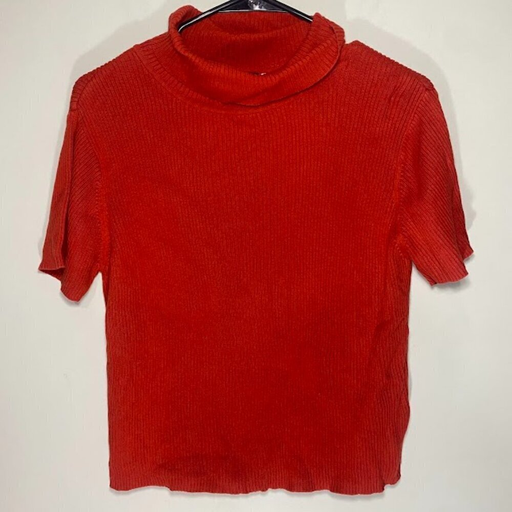 Liz Claiborne Liz Sport Petite Ribbed Turtleneck Blouse